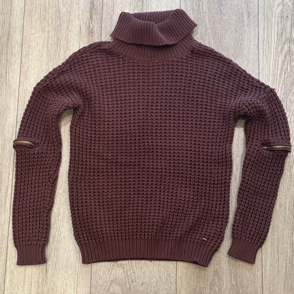 Guess Dark Brown Turtleneck Sweater